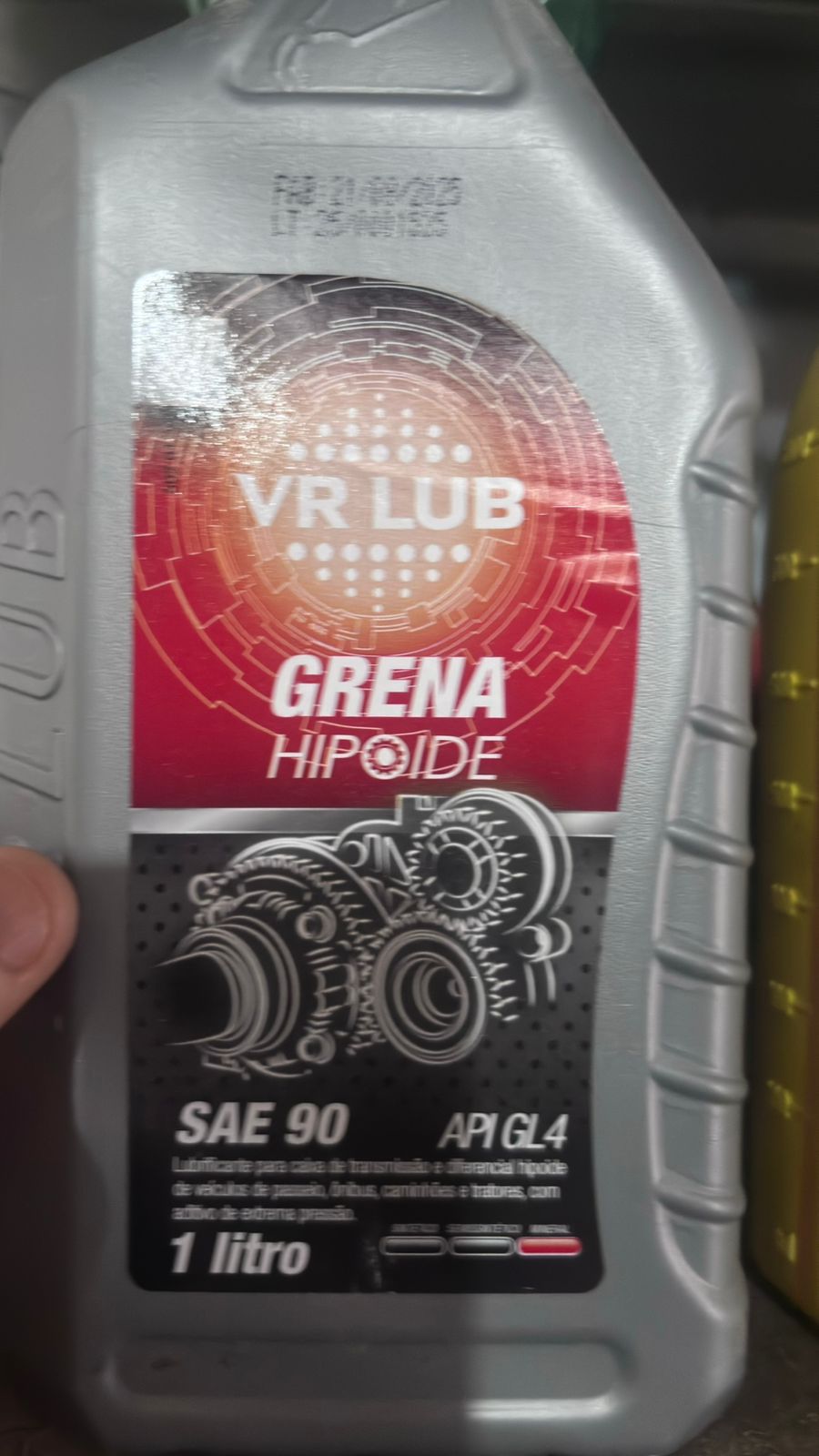 Óleo Mineral Grena Hipoide Vr Lub Sae 90 - Api Gl4 1 Litro - Imagem 2
