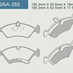 Sna-355 pastilha de freio dianteira meriva zafira - Speed brake
