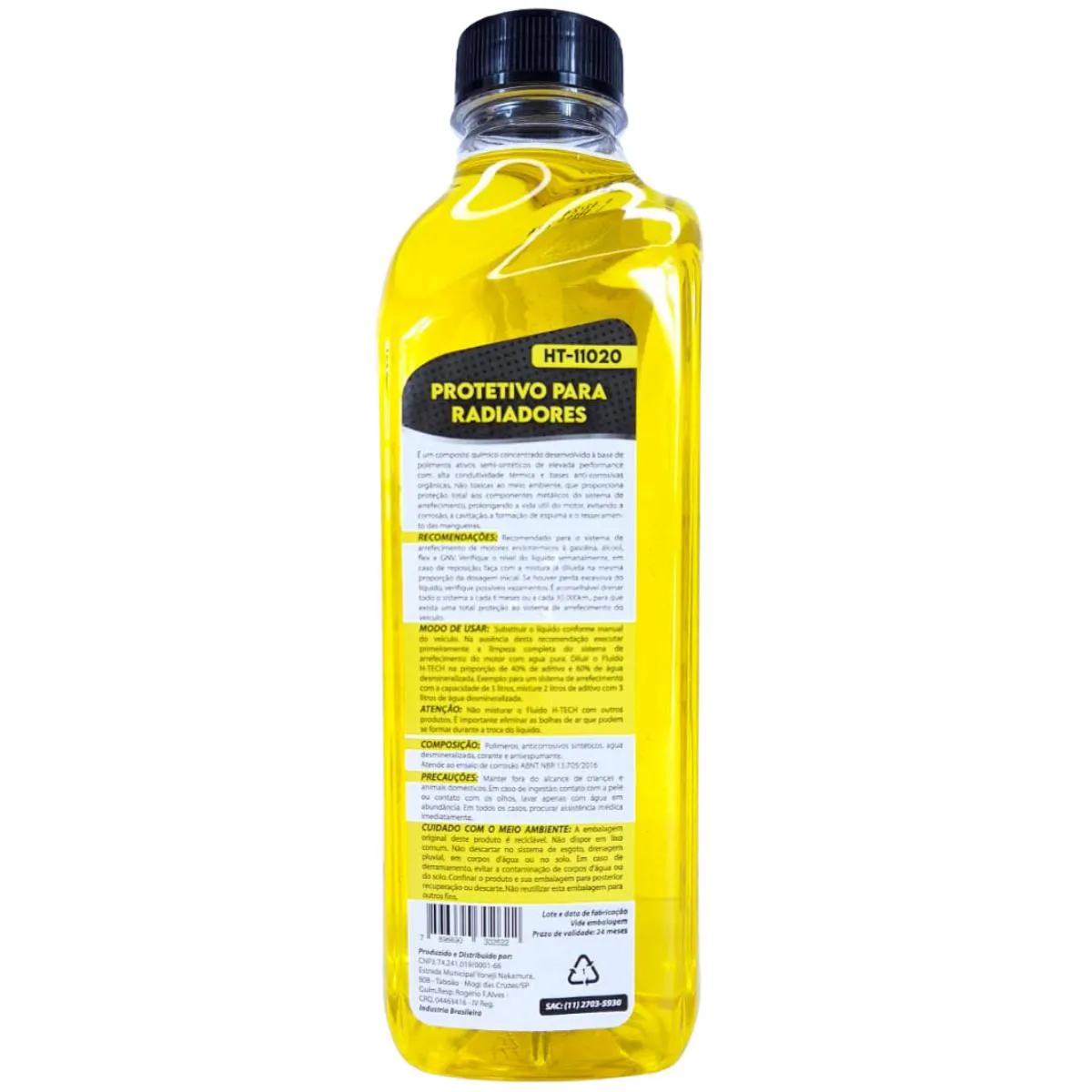 HT-11020 - Aditivo Radiador Amarelo Concentrado Hitech - 1 Litro - Imagem 2